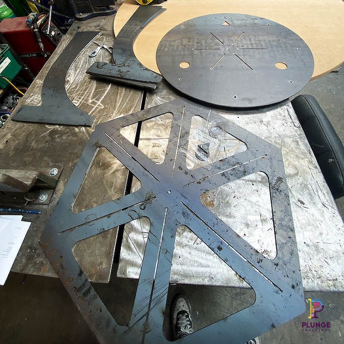 Collapse Metal Table bespoke table | Plunge Creations
