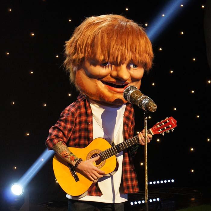 5 Itv bigheads Ed Sheeran