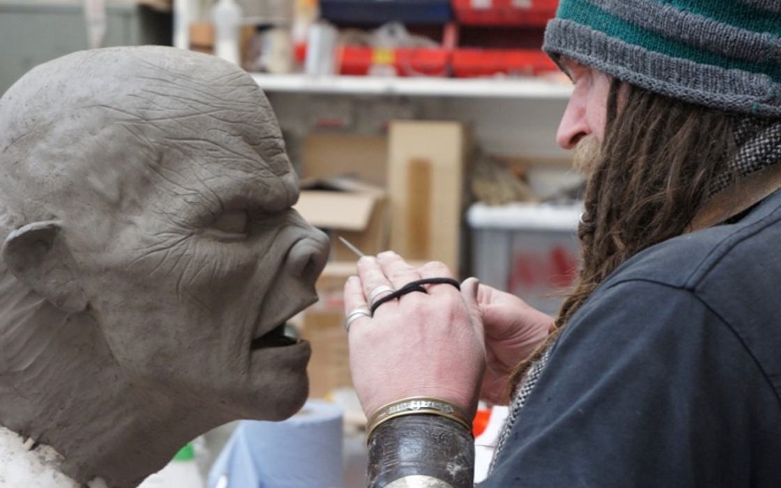 Derren Brown Thorpe Park Ghost Train Demon Sculpture