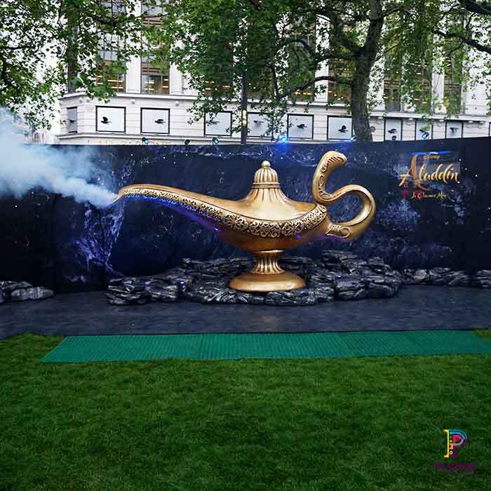 Giant Golden Lamp Prop