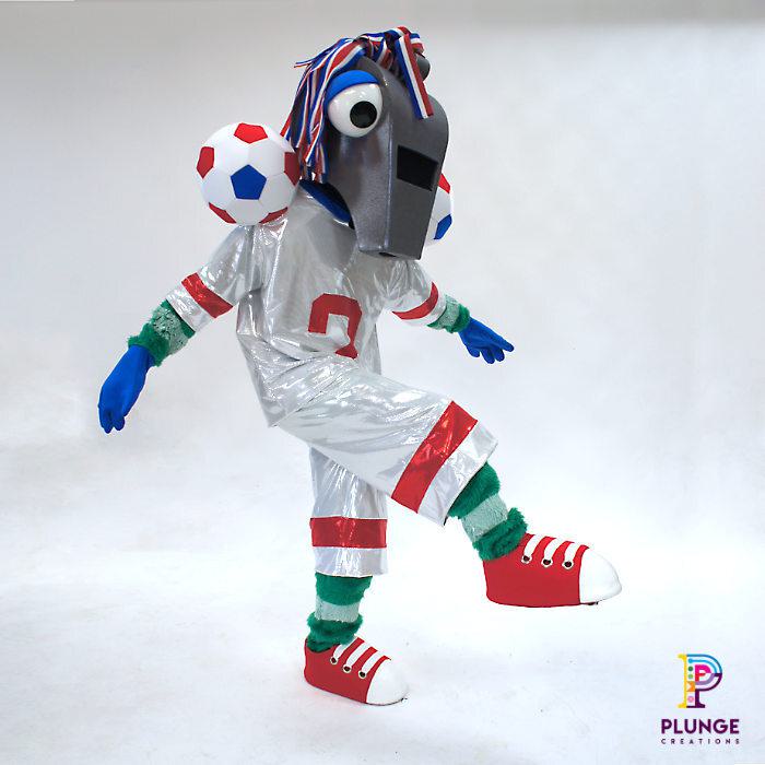 Masked Winger Soccer Aid Costume Mascot
