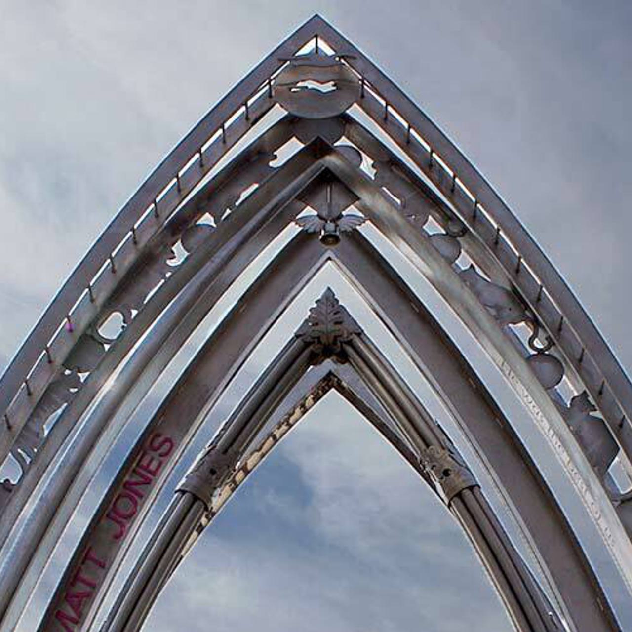 Metal Arches Shoreham Air Crash Memorial