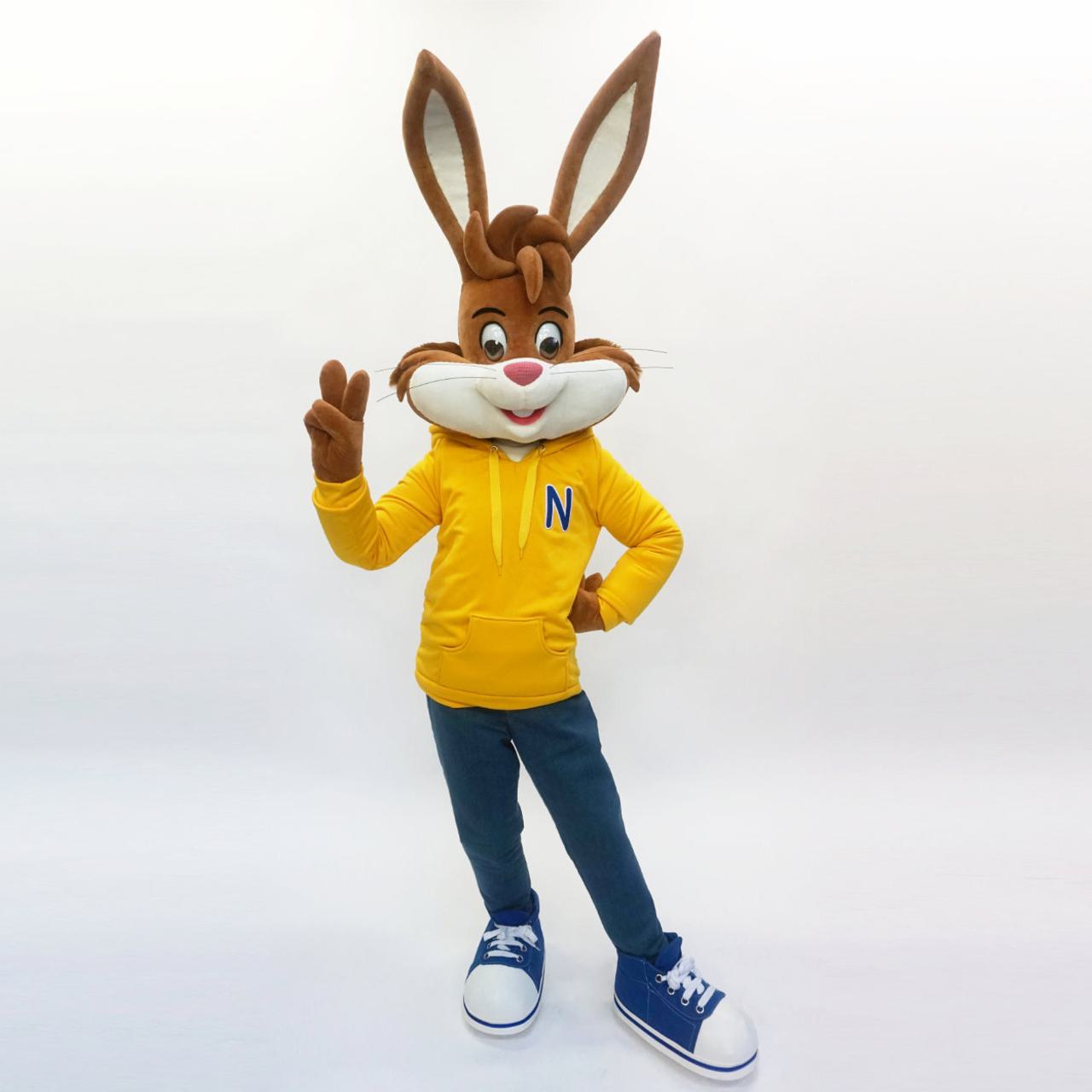 Nesquik Bunny Mascot Costume Full body