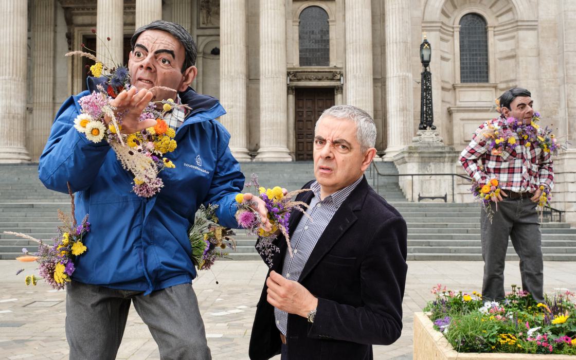 Rowan Atkinson Sculptures Man vs Bee