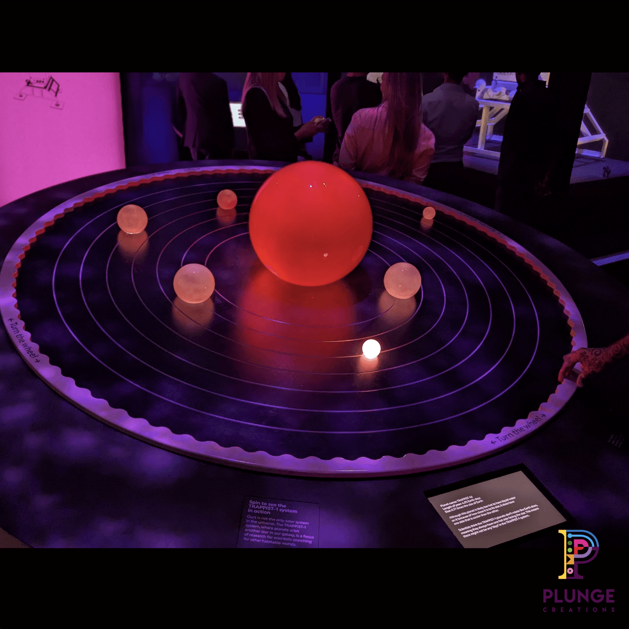 Trappist Table with Lights