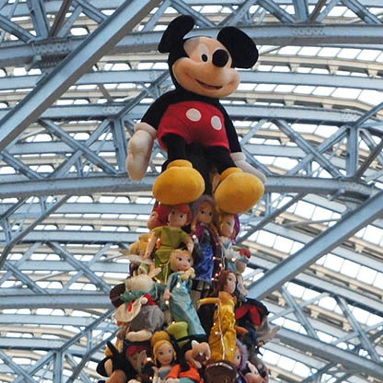 St Pancras Christmas Tree Disney Banner