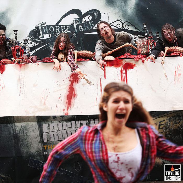 Zombie Props Walking Dead Thorpe Park