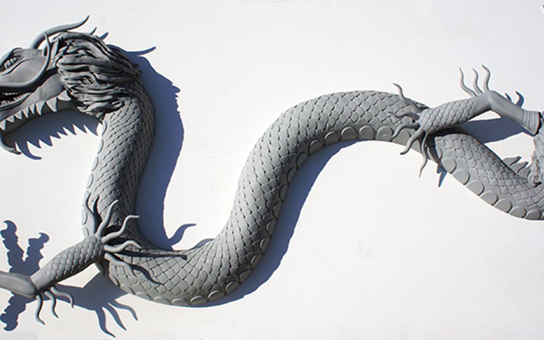 Dragon mould making poly carve