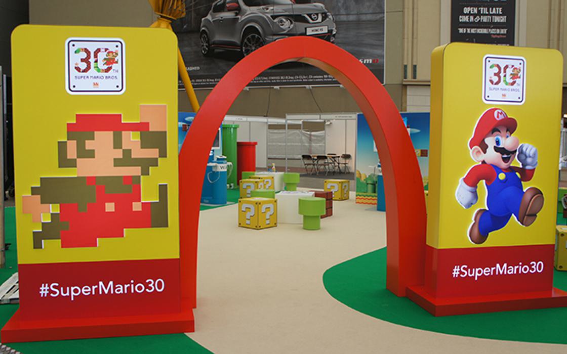 Super Mario Exhibition Stand promotional prop