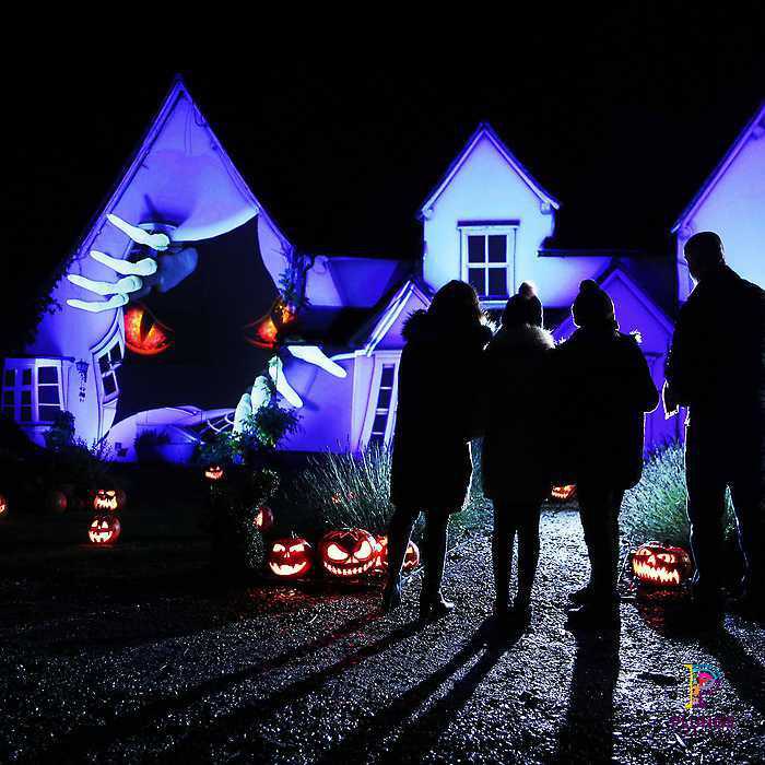 Samsung house lit up 2